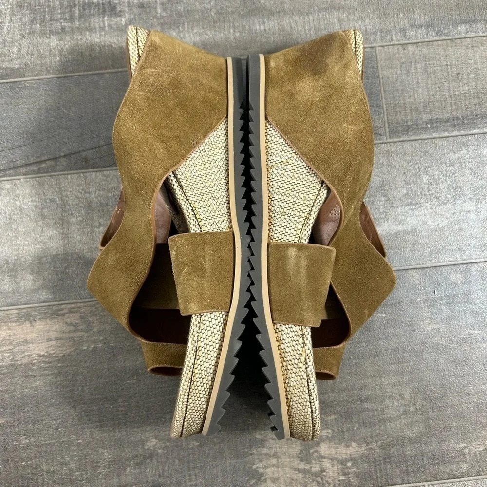 Donald J Pliner Leather Wedge Sandals